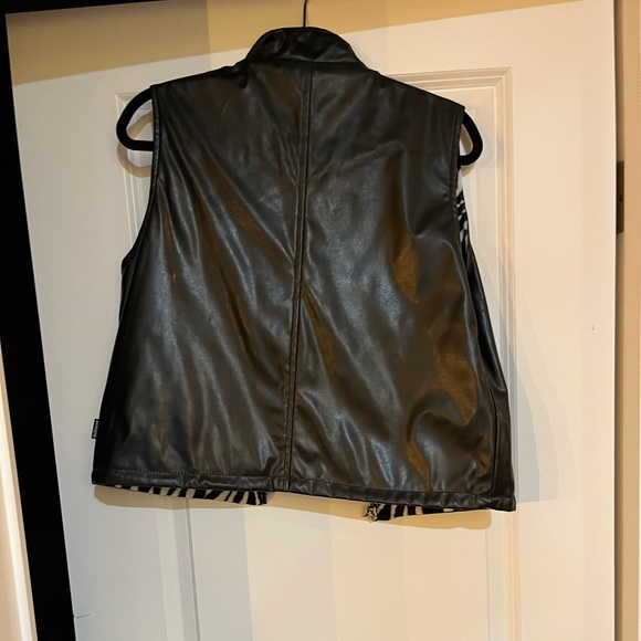 Zebra print vintage vest reversible - Picture 5 of 7